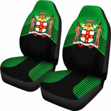 Jamaica Black Coat Of Arms Car Seat Covers Amazing 161012 - YourCarButBetter