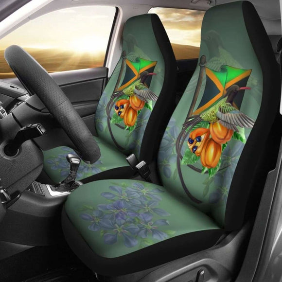Jamaica Doctor Bird And Ackee Fruit Car Seat Cover Amazing 161012 - YourCarButBetter