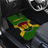 Jamaica Flag Car Floor Mats With Lion 210501 - YourCarButBetter