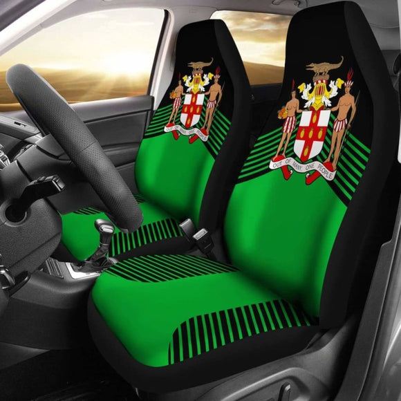 Jamaica Green Coat Of Arms Car Seat Covers Amazing 161012 - YourCarButBetter