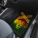 Jamaican Flag And Lion Spirit Car Floor Mats 210501 - YourCarButBetter