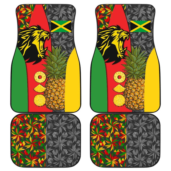 Jamaican Flag Lion Amazing Gift Ideas Car Floor Mats 210401 - YourCarButBetter