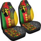 Jamaican Flag Lion Amazing Gift Ideas Car Seat Covers 210401 - YourCarButBetter