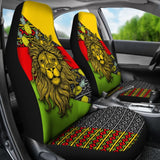 Jamaican Flag Lion Car Seat Covers Custom Accessories Gifts 210401 - YourCarButBetter