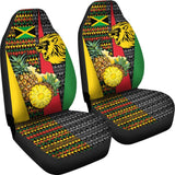 Jamaican Flag Lion Fruit Car Seat Covers 210401 - YourCarButBetter