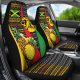 Jamaican Flag Lion Fruit Car Seat Covers 210401 - YourCarButBetter