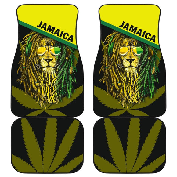 Jamaican Reggae Lion Car Floor Mats 211002 - YourCarButBetter