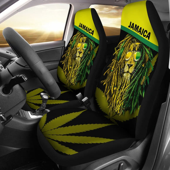 Jamaican Reggae Lion Car Seat Covers 211002 - YourCarButBetter