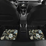 Japanese Crane Ornament Elements Front And Back Car Mats 094201 - YourCarButBetter