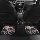 Japanese Crane Pink Sakura Pattern Front And Back Car Mats 094201 - YourCarButBetter