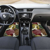 Japanese Cranes Flying Forest Dot Pattern Front And Back Car Mats 094201 - YourCarButBetter