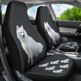 Japanese Spitz Car Seat Covers 094201 - YourCarButBetter