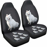 Japanese Spitz Car Seat Covers 094201 - YourCarButBetter