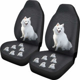 Japanese Spitz Car Seat Covers 094201 - YourCarButBetter