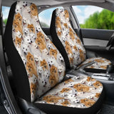 Japanese Spitz Full Face Car Seat Covers 094201 - YourCarButBetter