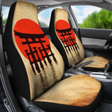 Japanese Temple Gate Car Seat Cover 094201 - YourCarButBetter