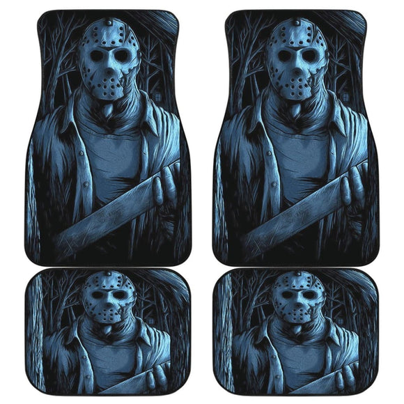 Jason Voorhees Art Friday The 13Th Car Floor Mats Movie Fan Gift 210101 - YourCarButBetter