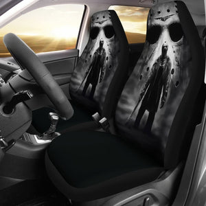 Jason Voorhees Art Friday The 13Th Car Seat Covers Movie Fan Gift 210101 - YourCarButBetter