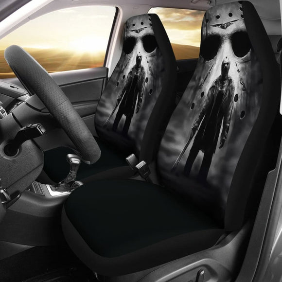Jason Voorhees Art Friday The 13Th Car Seat Covers Movie Fan Gift 210101 - YourCarButBetter