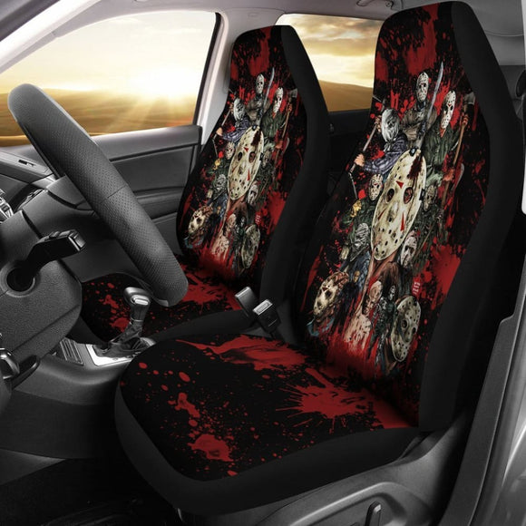 Jason Voorhees Car Seat Covers Horror Movie Fan Gift 101819 - YourCarButBetter