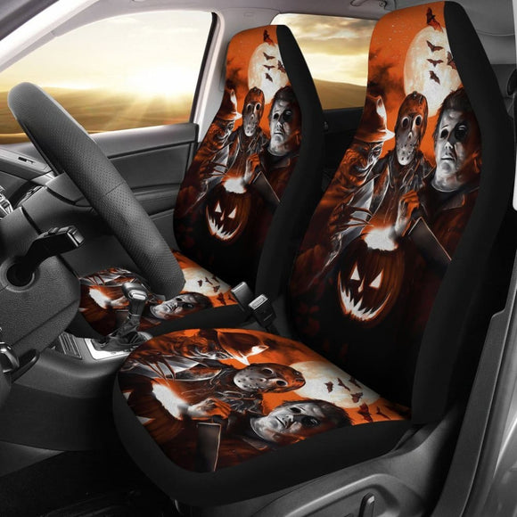 Jason Voorhees Freddy Krueger Michael Myers Horror Car Seat Covers 210101 - YourCarButBetter