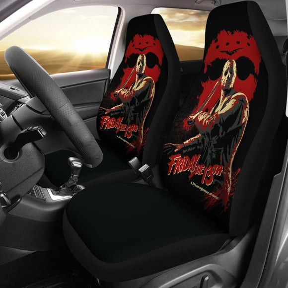 Jason Voorhees Friday The 13Th Car Seat Covers Movie Fan Gift 210101 - YourCarButBetter