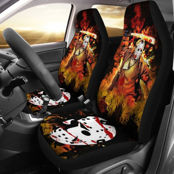 Jason Voorhees The Friday The 13Th Car Seat Covers 101819 - YourCarButBetter