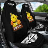 Jeep Girl Grill Jeep Car Seat Covers Black 101819 - YourCarButBetter