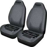 Jeep Girl Grill - Seat Cover Carbon Fiber 101819 - YourCarButBetter