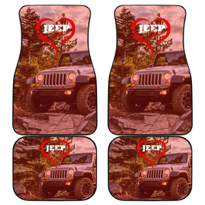 Jeep Girl Red Themed Car Floor Mats 211703 - YourCarButBetter