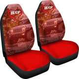 Jeep Girl Red Themed Car Seat Covers 211703 - YourCarButBetter