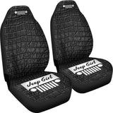 Jeep Girl Seat Cover - Alligator Black 101819 - YourCarButBetter
