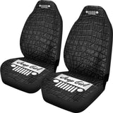 Jeep Girl Seat Cover - Alligator Black 101819 - YourCarButBetter