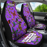 Jeep Girl Seat Cover - Butterflies Purple 101819 - YourCarButBetter