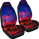 Jeep Girl Seat Cover - Sunset Blue Sky 101819 - YourCarButBetter