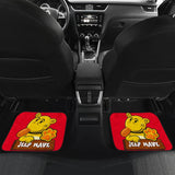 Jeep Grill Car Floor Mats Eugene The Jeep Red 210201 - YourCarButBetter