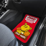 Jeep Grill Car Floor Mats Eugene The Jeep Red 210201 - YourCarButBetter