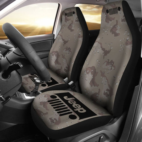 Jeep Grill- Seat Cover Desert Camo 101819 - YourCarButBetter