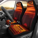 Jeep Grill Seat Cover - Sunset Orange 101819 - YourCarButBetter