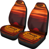 Jeep Grill Seat Cover - Sunset Orange 101819 - YourCarButBetter