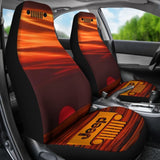 Jeep Grill Seat Cover - Sunset Orange 101819 - YourCarButBetter