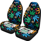 Jeep Grill Seat Covers-Happy Leaves 101819 - YourCarButBetter