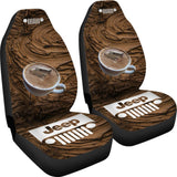Jeep Grill Seat Covers - Mud Coffee Cup 101819 - YourCarButBetter