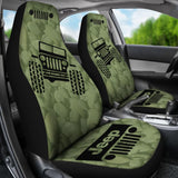 Jeep Offroad - Car Seat Cover Drabolive Black Stones 101819 - YourCarButBetter