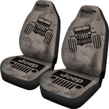 Jeep Offroad - Seat Cover Black Camouflage Desert 101819 - YourCarButBetter