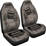 Jeep Offroad - Seat Cover Black Camouflage Desert 101819 - YourCarButBetter