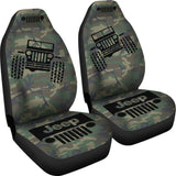 Jeep Offroad - Seat Cover Black Camouflage Woodland 101819 - YourCarButBetter