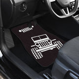Jeep Offroad Wobble White Black Car Floor Mats Custom 1 211001 - YourCarButBetter