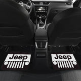 Jeep Offroad Wobble White Black Car Floor Mats Custom 2 211001 - YourCarButBetter