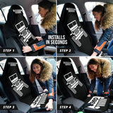 Jeep Offroad Wobble White Black Car Seat Covers Custom 2 211001 - YourCarButBetter